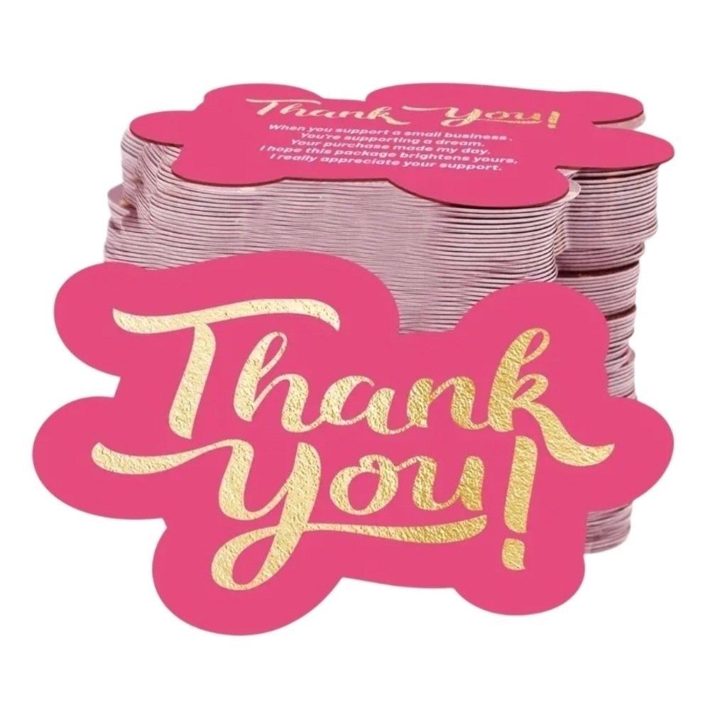 100 Thank You Cards Approx 2"x3"